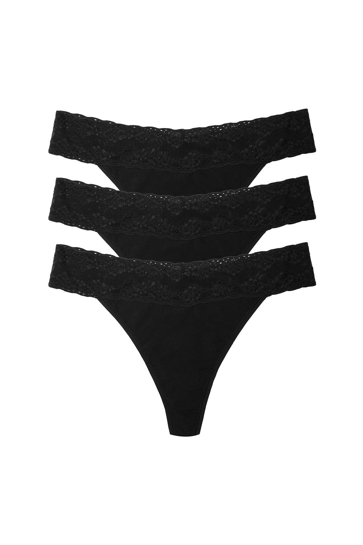 Bliss Perfection One Size Classic Thong 3-Pack