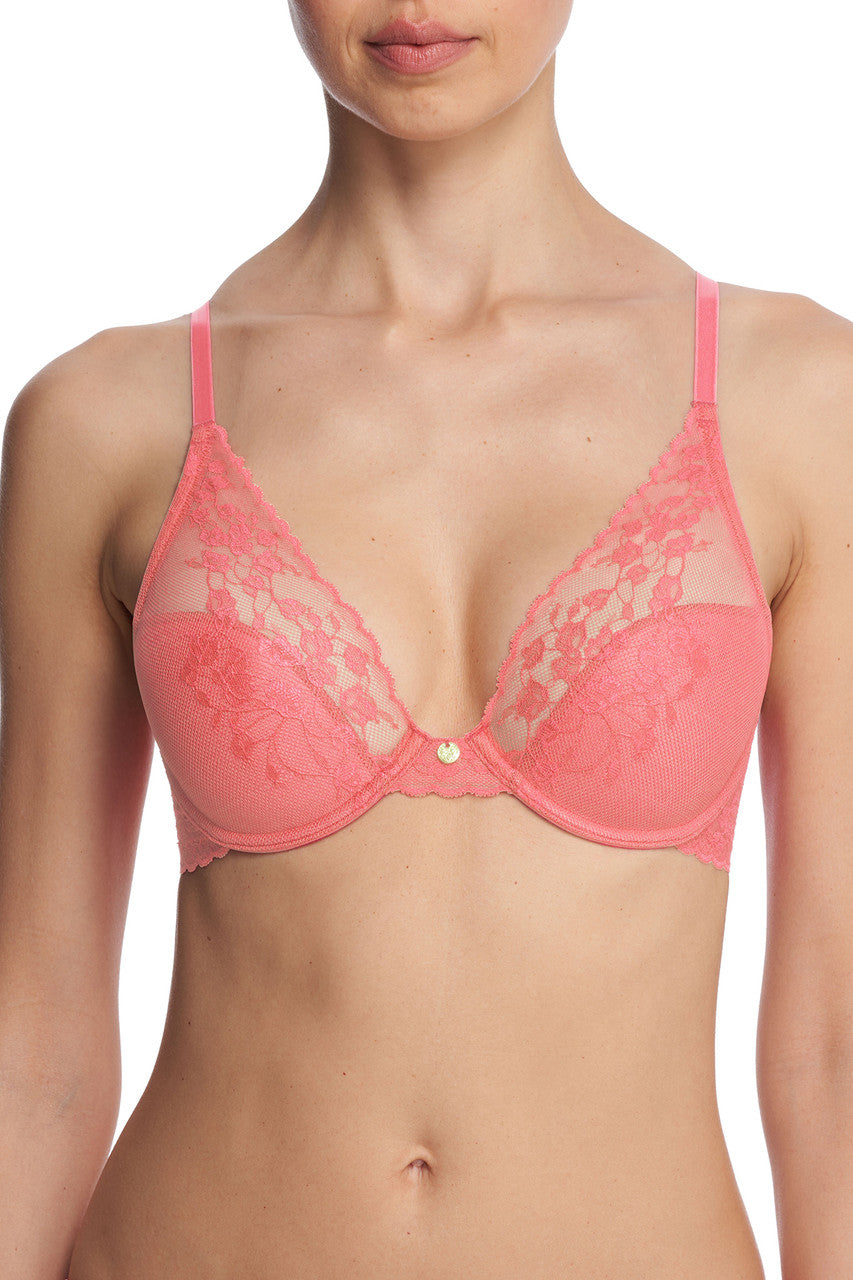 Natori Cherry Blossom Reggiseno Con Ferretto E Coppe Contour, Scollatura A V - Eleganza Floreale