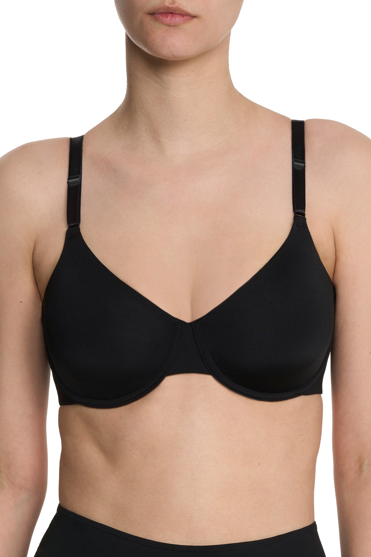 (取寄) ナトリ レディース リキッド スムース シェイプ アンダーワイヤー Natori women Liquid Smooth Shape Underwire Black Liquid Smooth Shape Minimizer Bra
