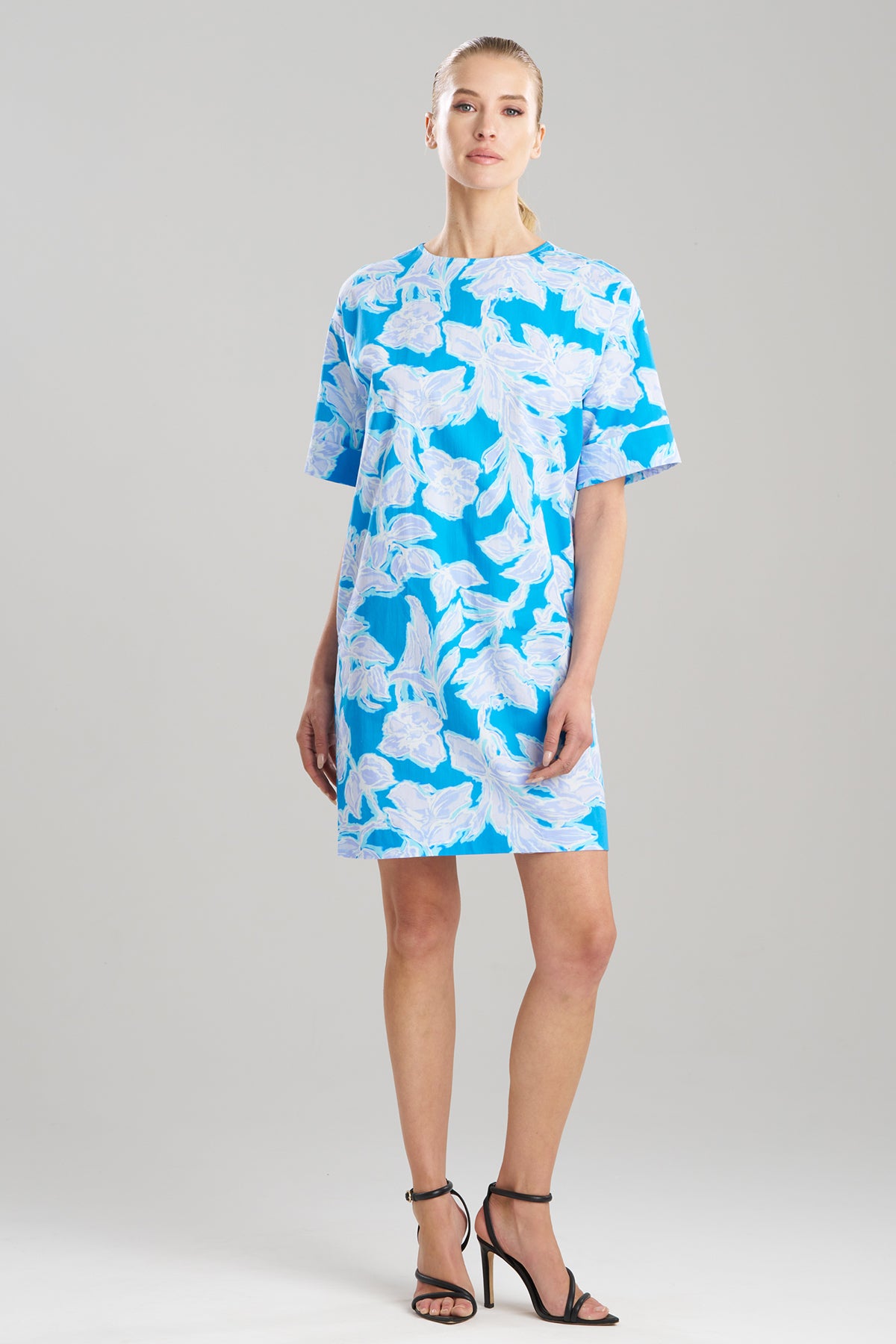 natori shirt dress Misty Floral Cotton T-Shirt Dress