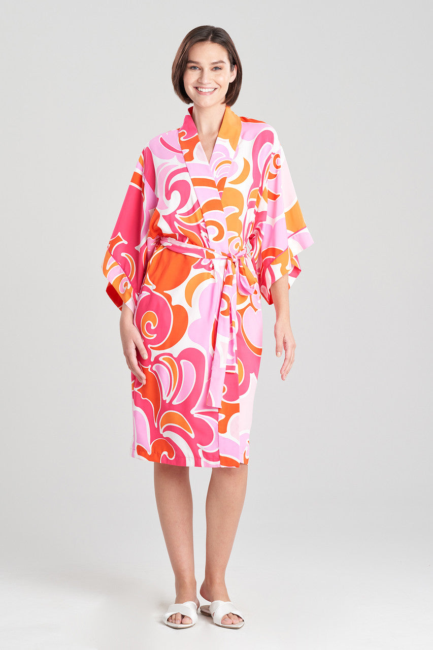 Buy Nami Robe in Pink White Online | NATORI Buy Nami Robe in Pink White Online | NATORI