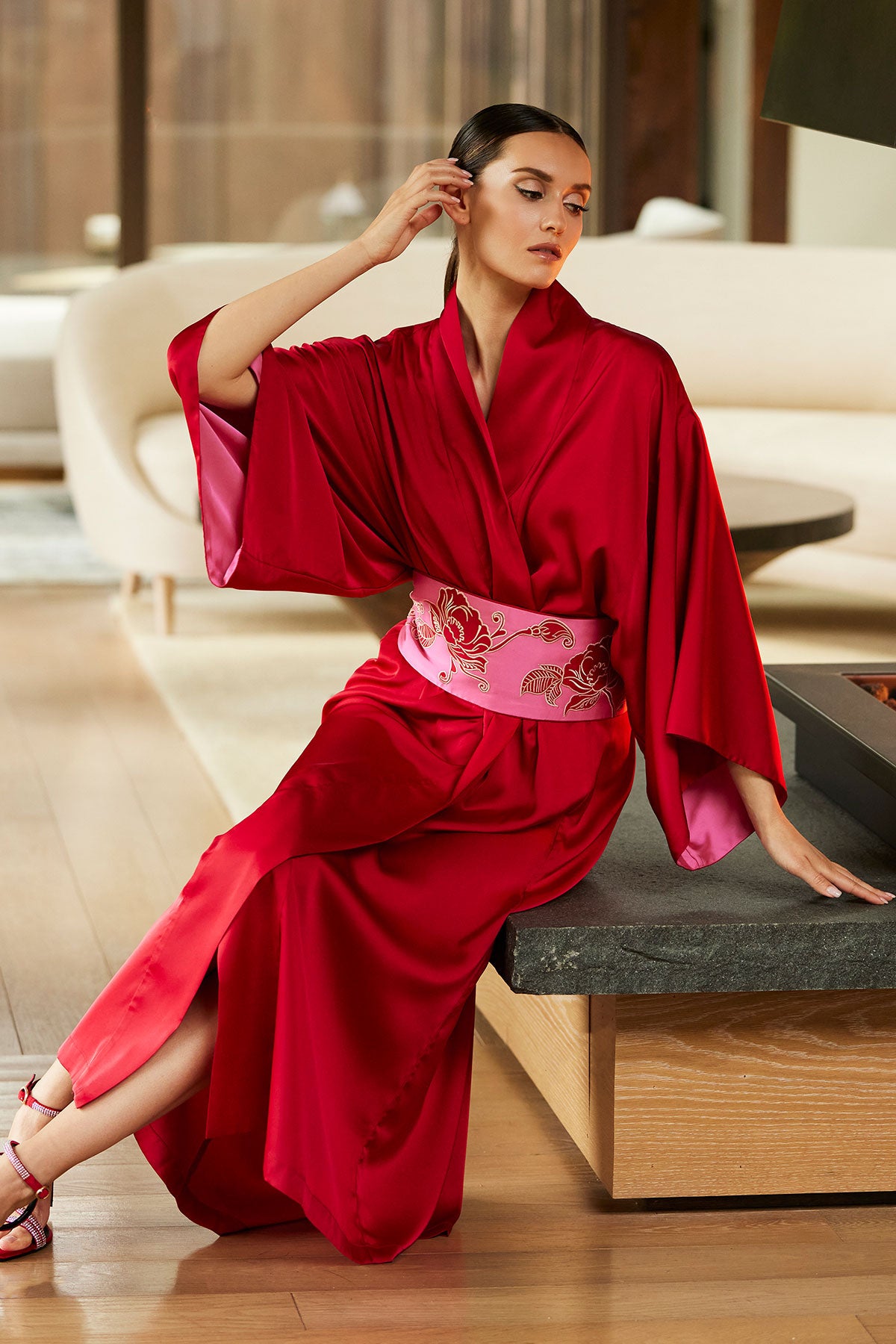 Satin Essentials Kimono Satin Essentials Kimono