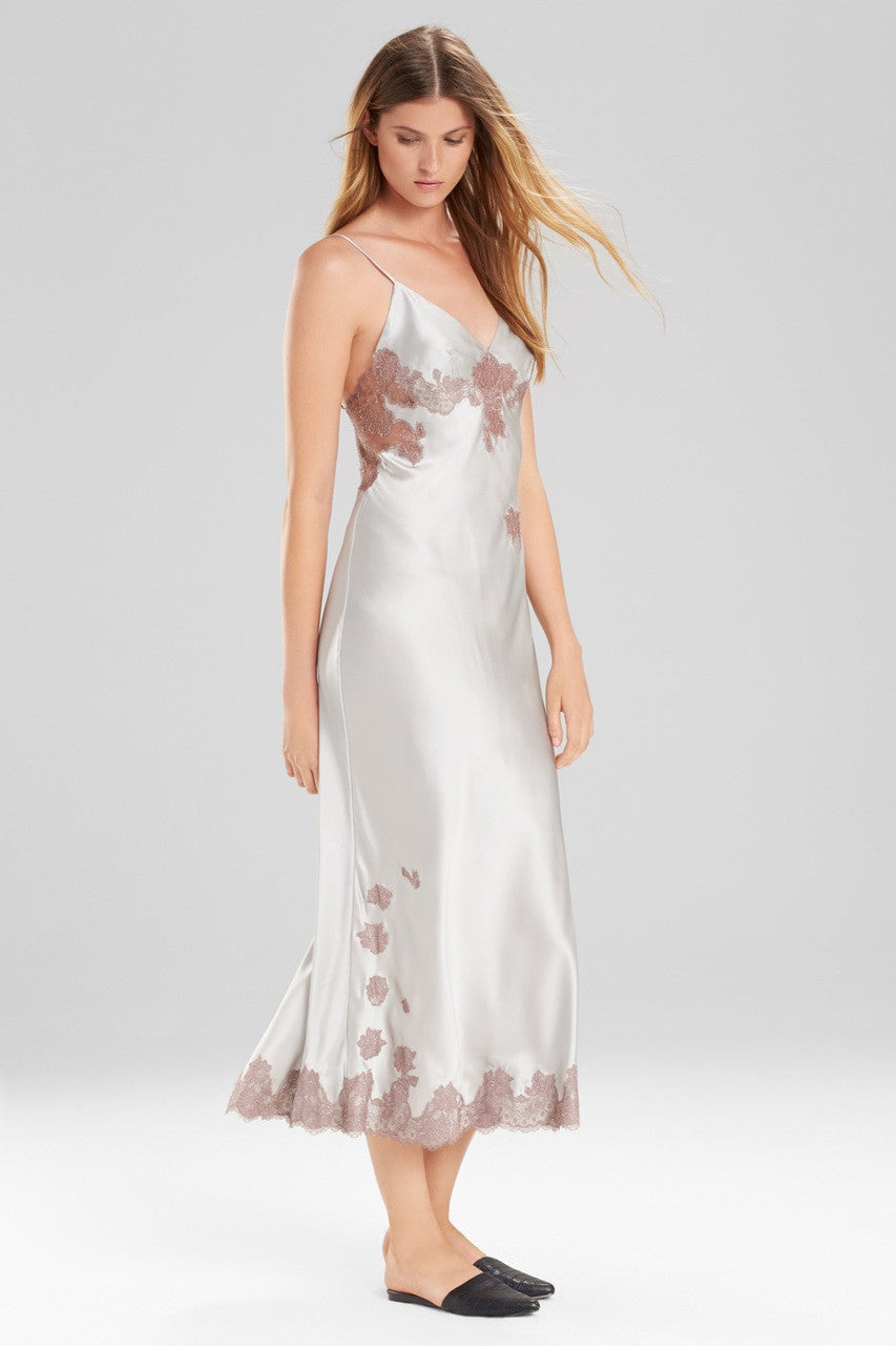 Buy Lolita Lace Gown in Dove Grey W/ Smoke Online | NATORI Buy Lolita Lace Gown in Dove Grey W/ Smoke Online | NATORI