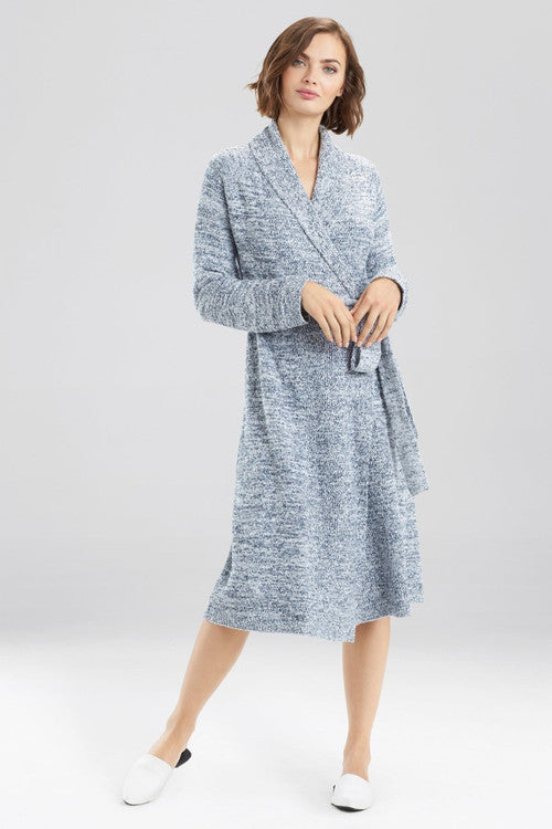 Cartagan Robe Buy Serenity Cardigan Robe in Heather Night Blue Online | NATORI