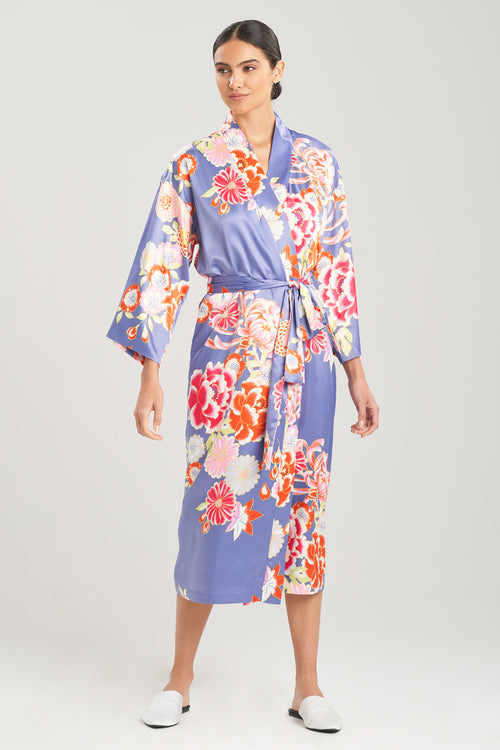 Buy Kiku Robe in Light Blue Multi Online | NATORI
