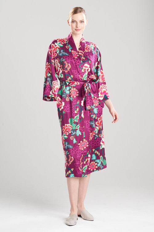 Kusaibi Robe Buy Kasumi Robe in Mulberry Multi Online | NATORI