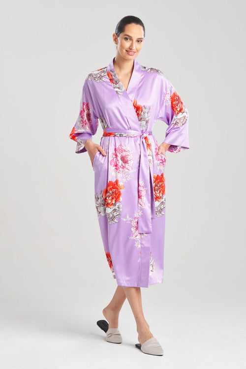 Beautiful Purple Robe Buy Peony Blossom Robe in Purple Multi Online | NATORI