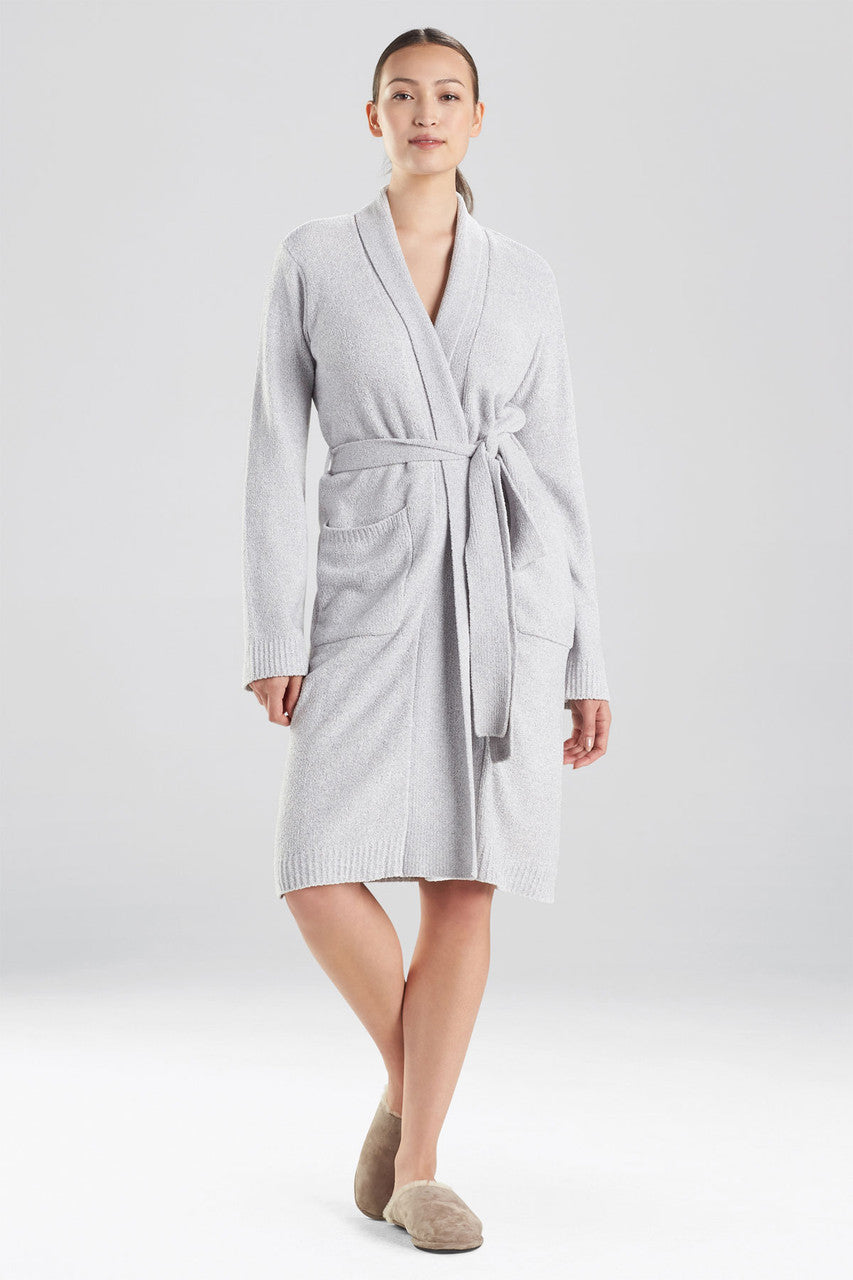 Grey Heat Robe Buy Aura Heather Chenille Robe in Dove Grey Online | NATORI