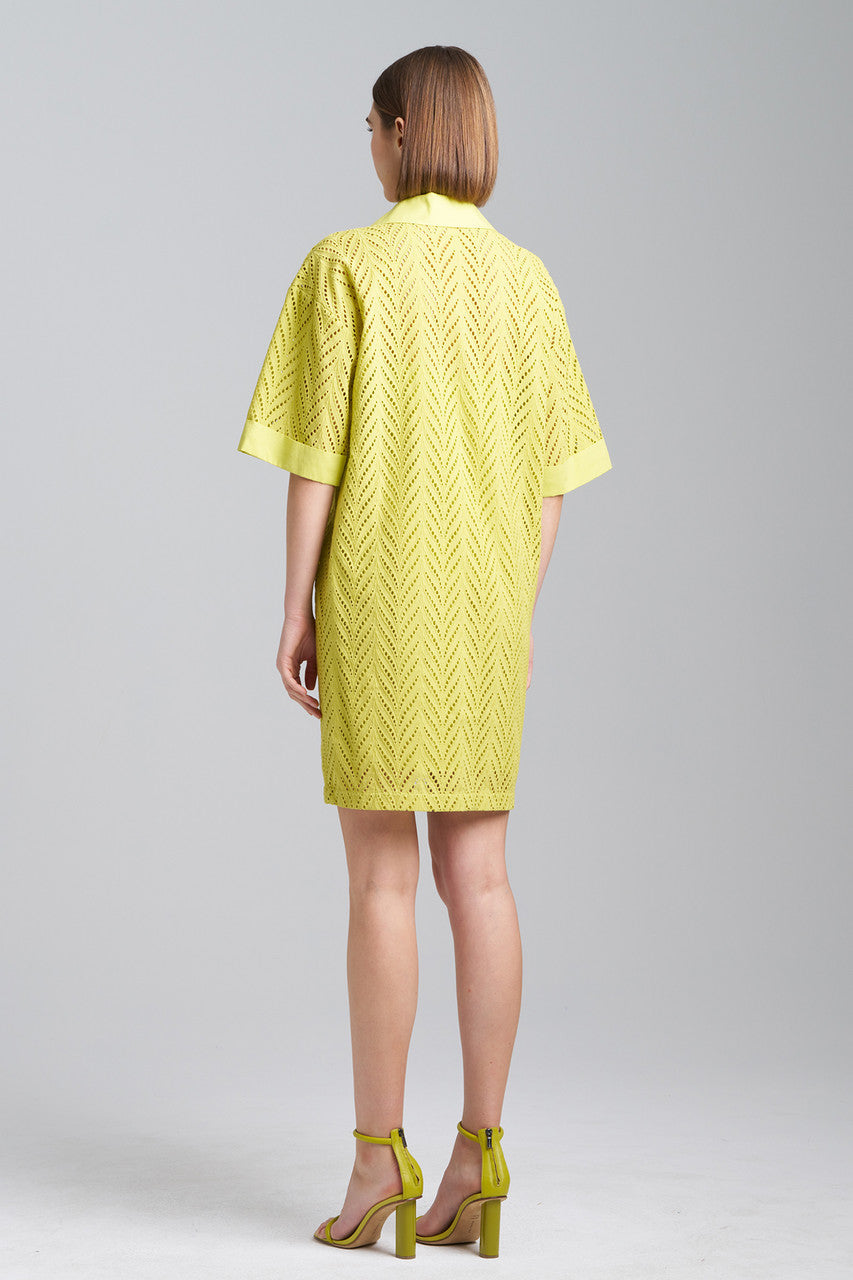 Buy Cotton Eyelet Shirtdress in Wasabi Online | NATORI Buy Cotton Eyelet Shirtdress in Wasabi Online | NATORI