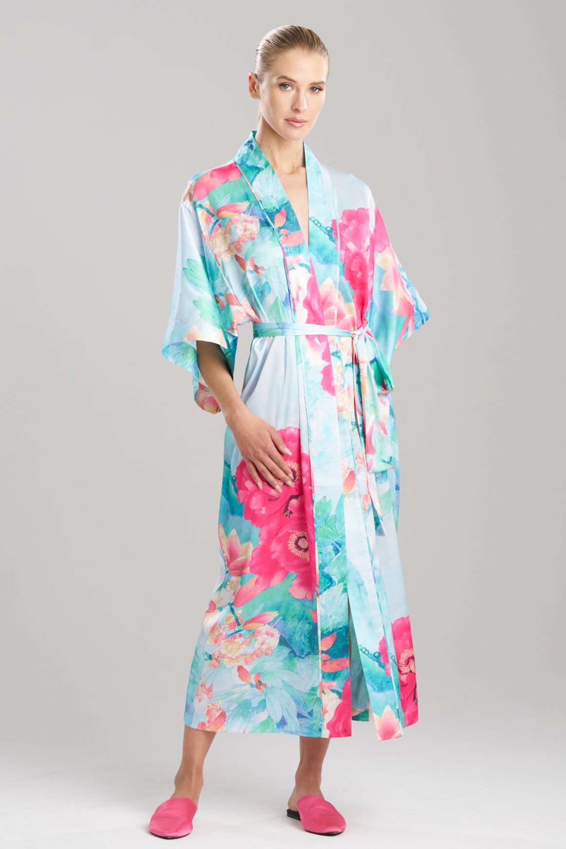 Crop Robe Floral Garden Robe