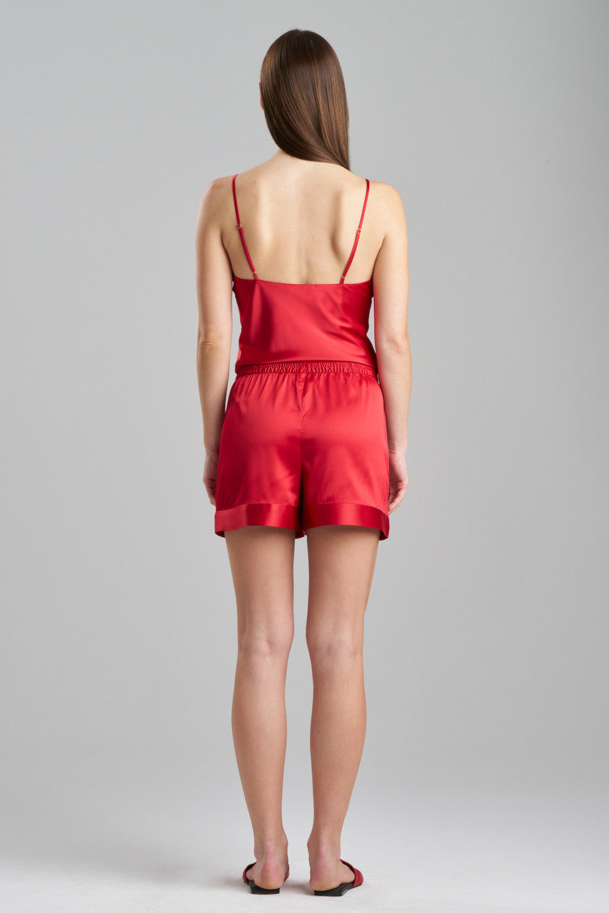 Buy Glamour Drawstring Shorts in Brocade Red Online | NATORI
