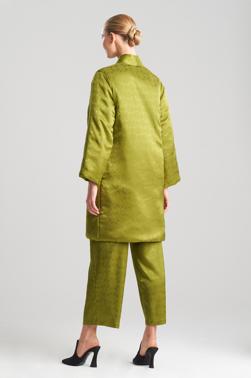 Puffer Robe Colorful Buy Infinity Jacquard Short Puffer Robe in Deep Moss Online | NATORI