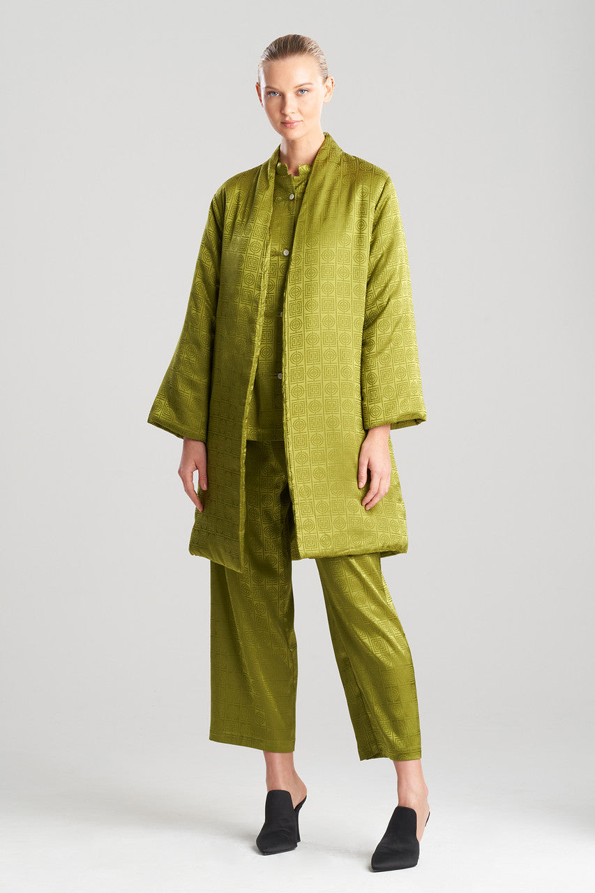 Puffer Robe Colorful Buy Infinity Jacquard Short Puffer Robe in Deep Moss Online | NATORI