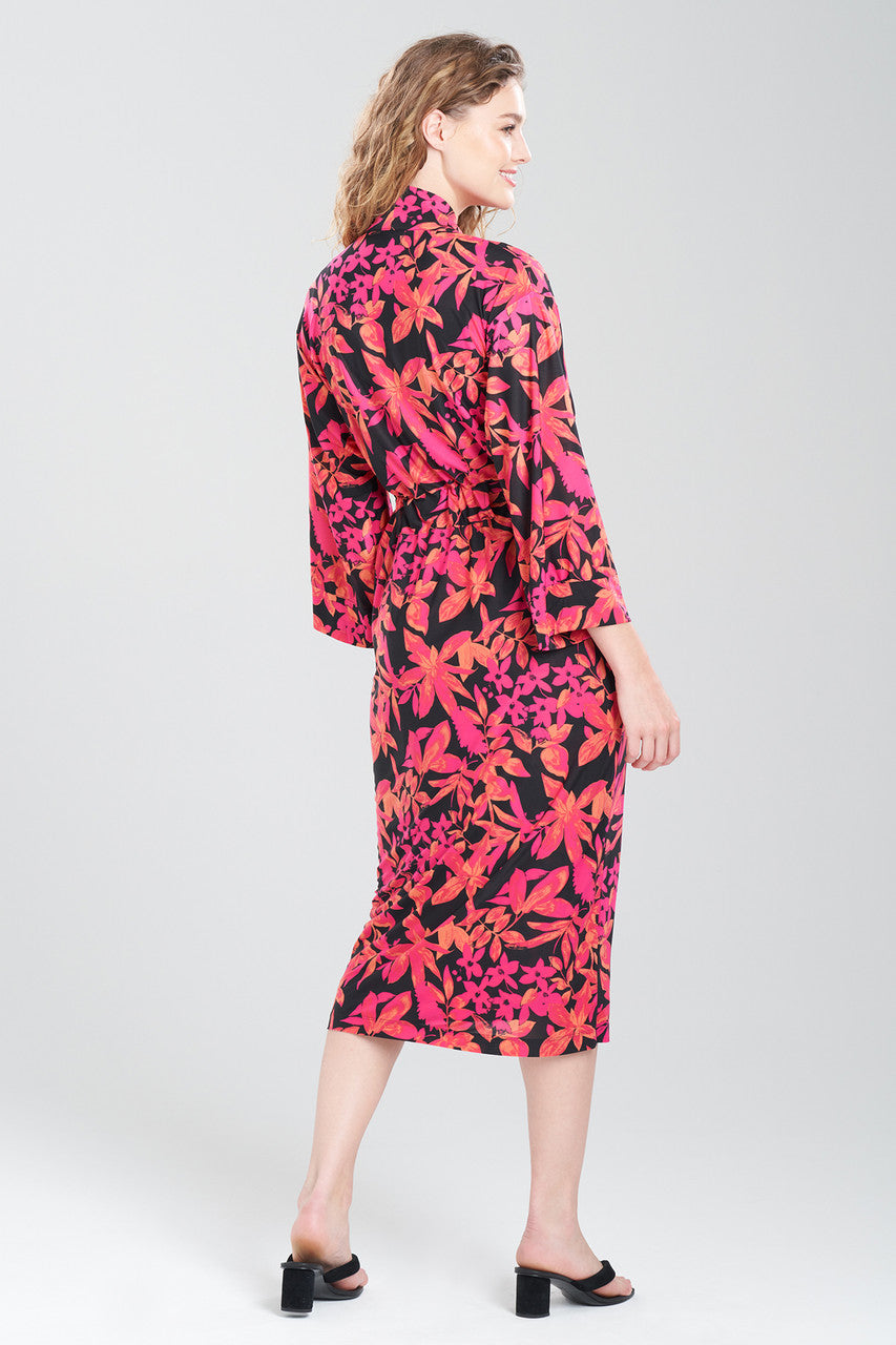 Buy Jakarta Robe in Black Raspberry Combo Online | NATORI