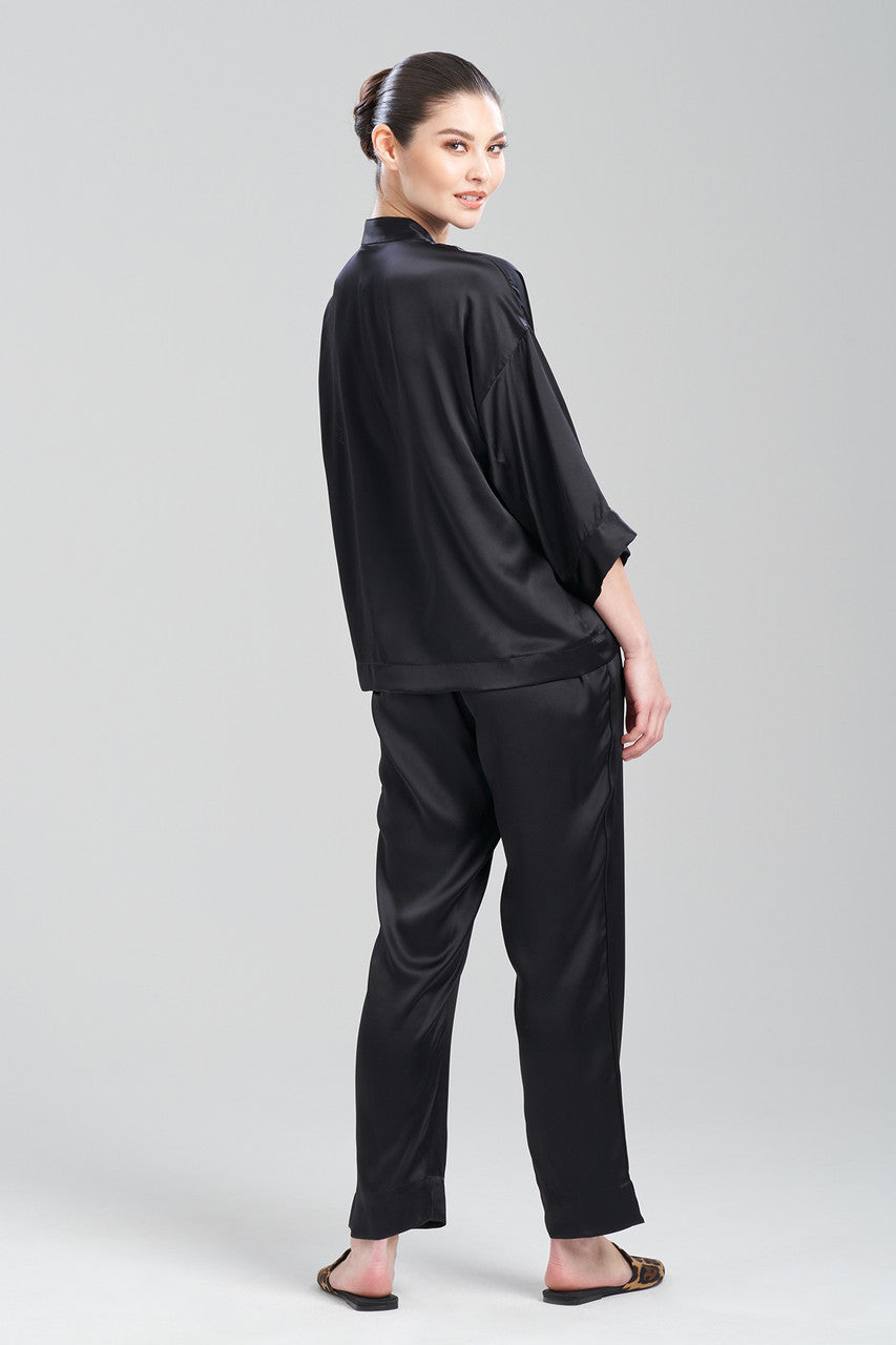 Buy Key Essentials Silk PJ in Black Online NATORI