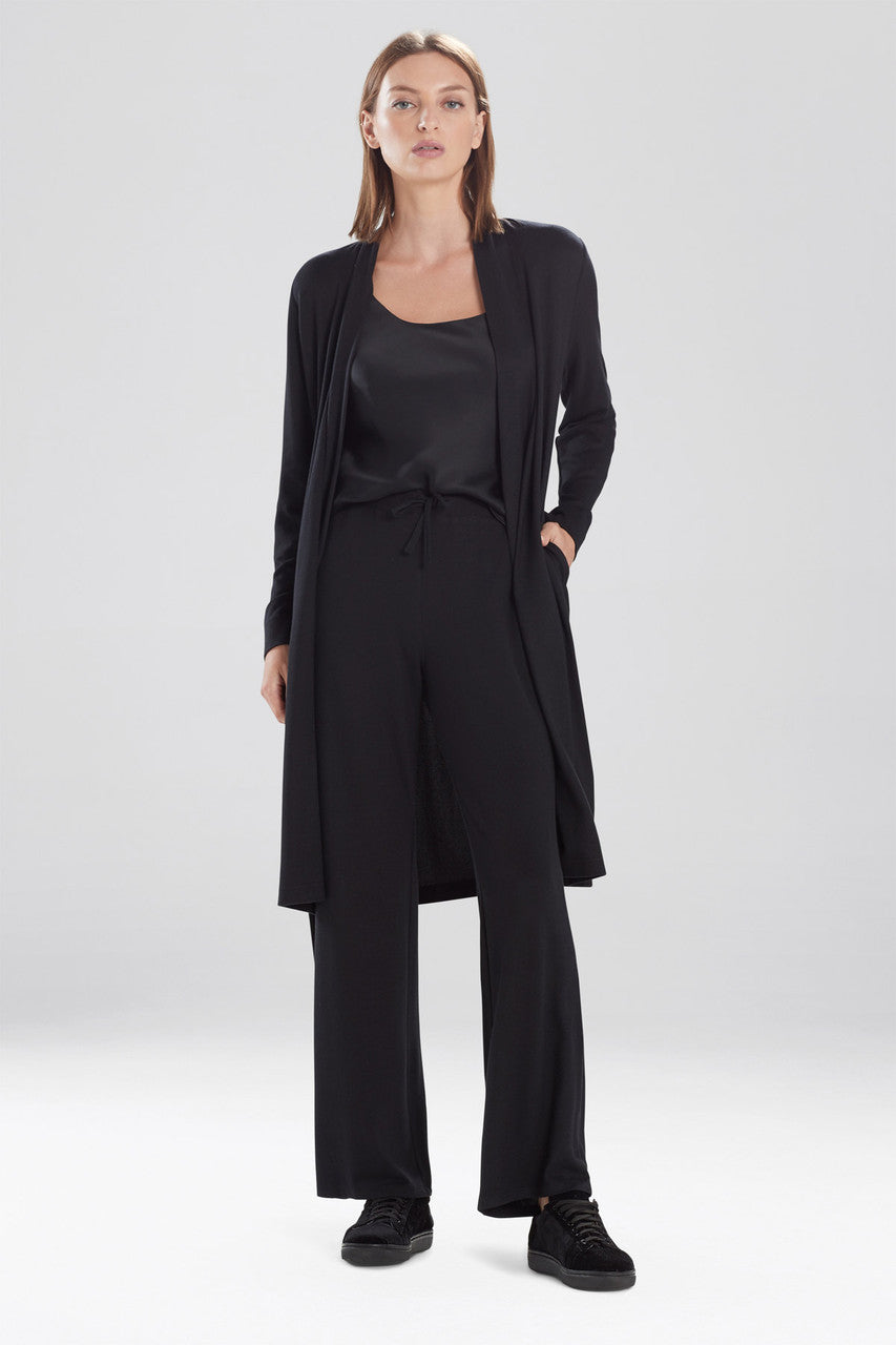 Cartagan Robe Buy Calm Cardigan Robe in Black Online | NATORI