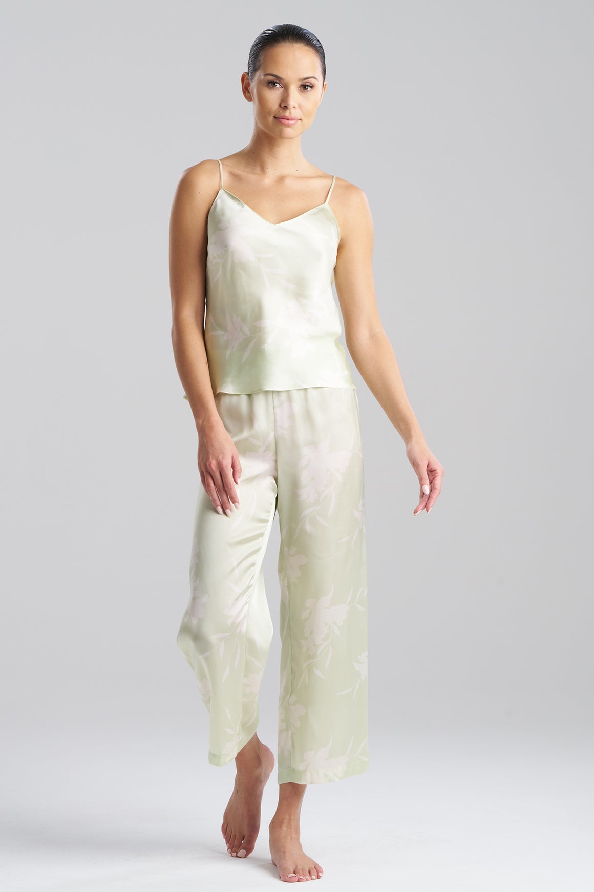 Natori Icon Pigiama Cami Set Donna Con Pizzo – Canotta E Pantalone Satinato, Taglia Unica - 5