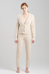 Buy Luna Mellow Cropped Cardigan in Cream Online | NATORI