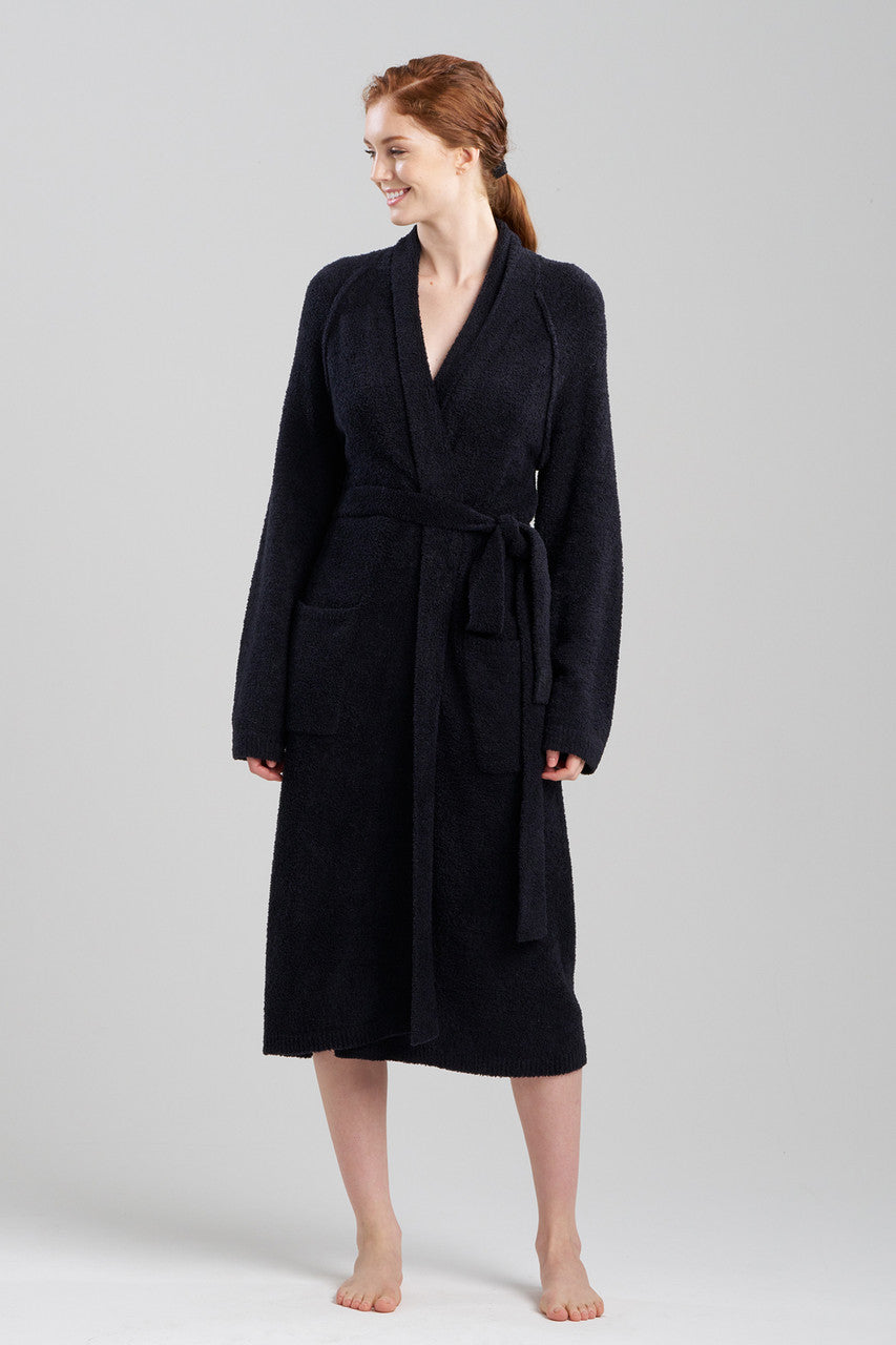 Back Robe Buy Luna Mellow Robe in Black Online | NATORI