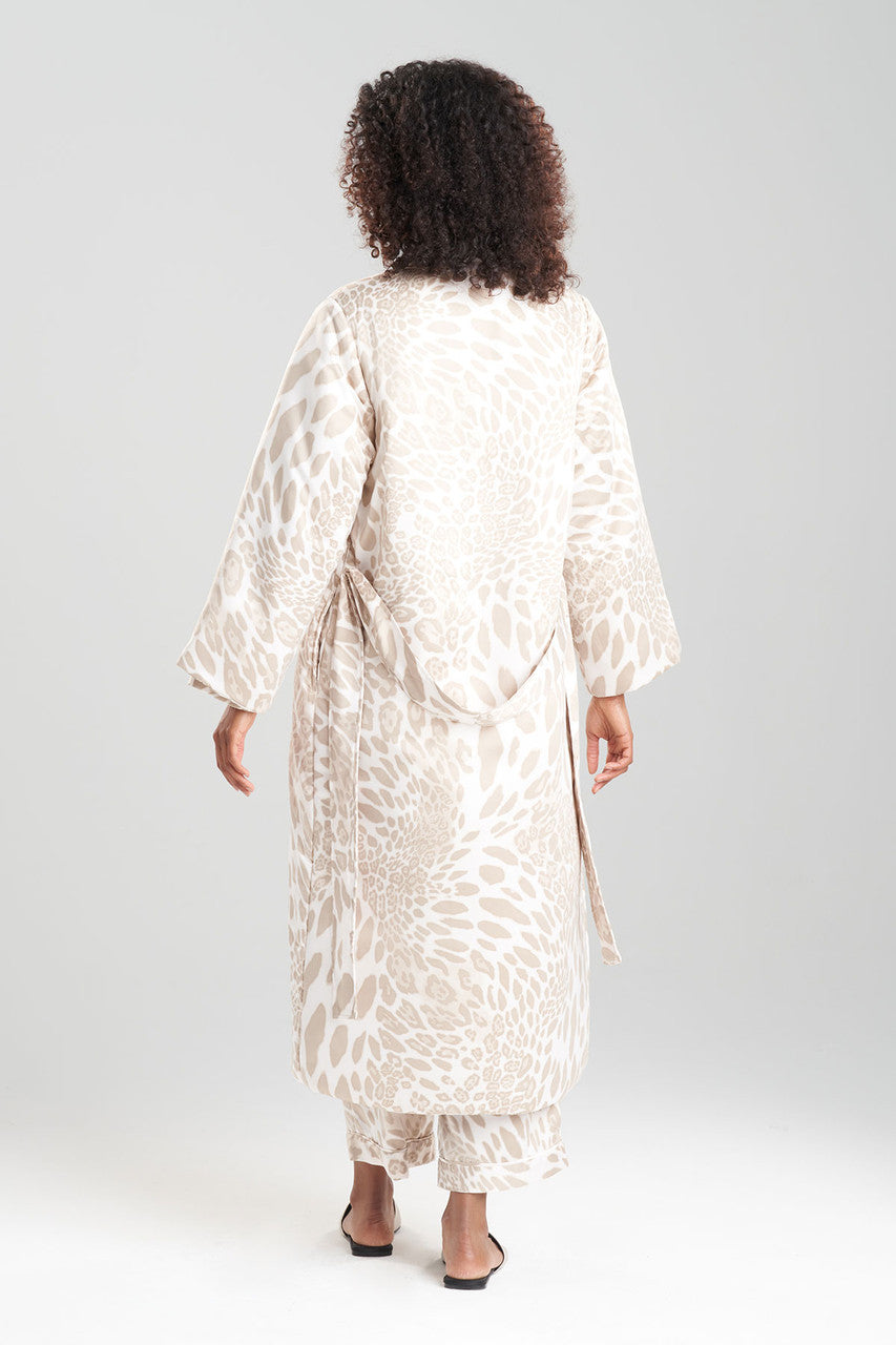 Puffer Robe Buy Luxe Leopard Puffer Robe in Sand Taupe Online | NATORI
