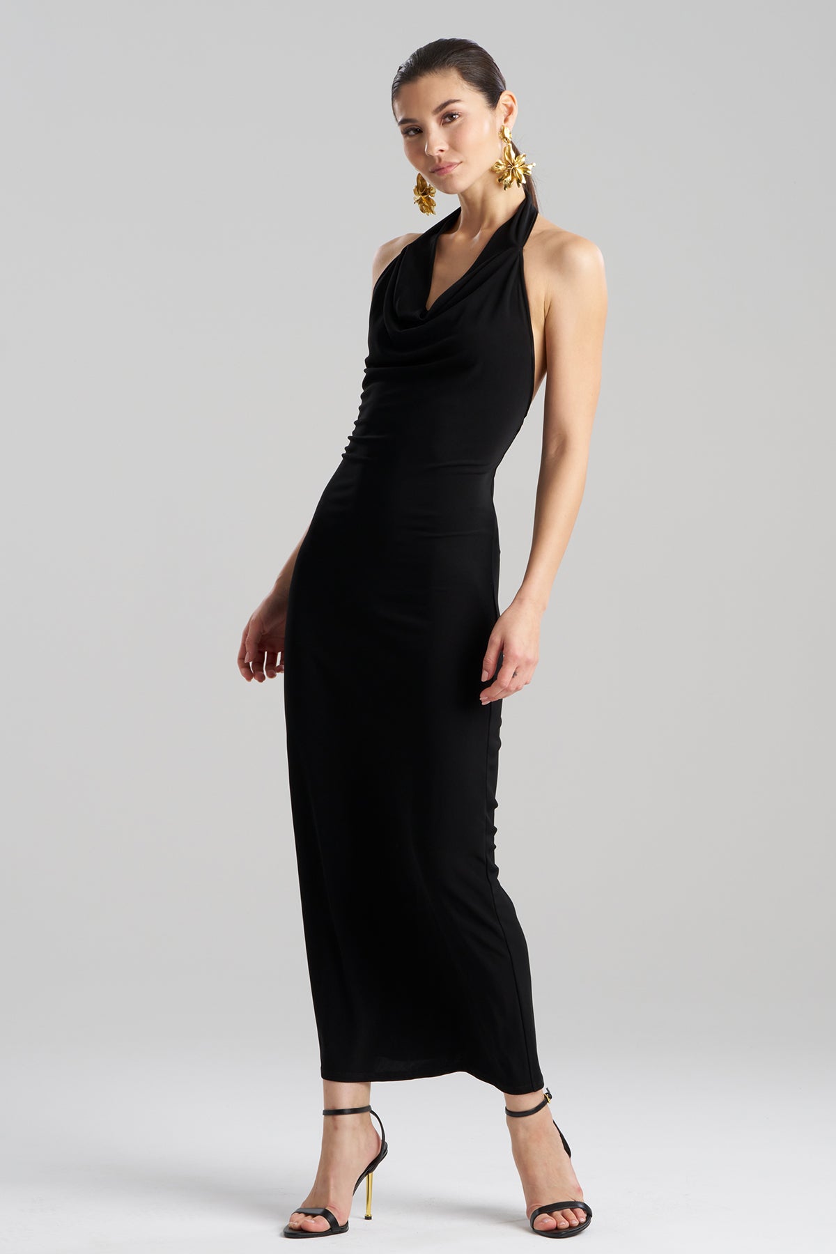 Natori | Matte Jersey Halter Maxi Dress | S | Black Natori | Matte Jersey Halter Maxi Dress | S | Black