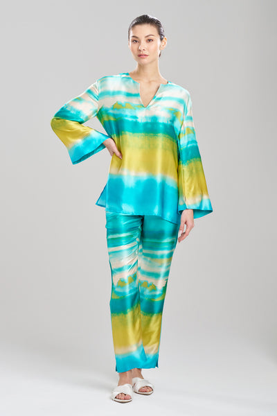 Buy Minako Silk Tunic in Jade Online | NATORI