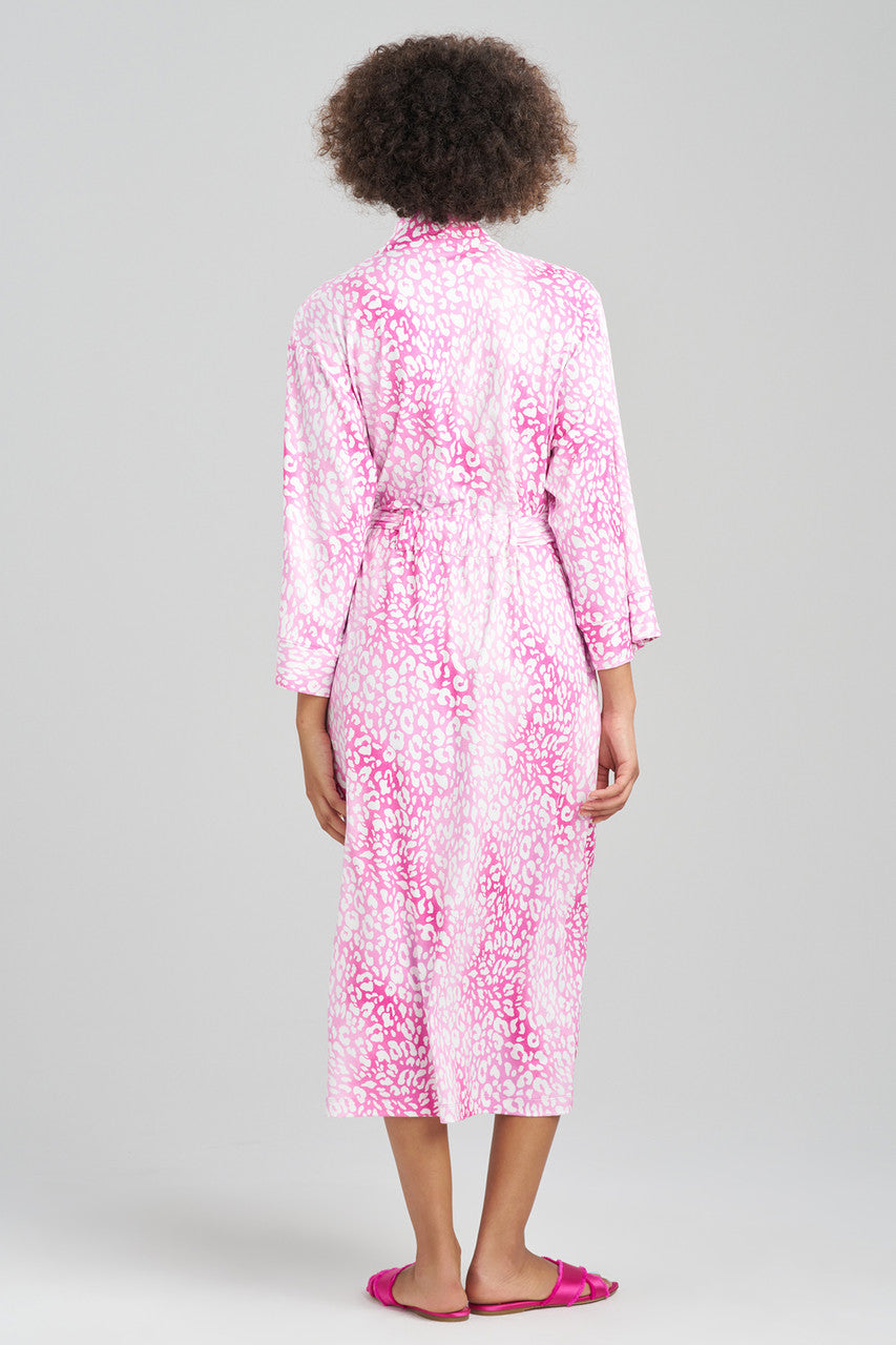 Pink Leopard Robe Buy Misty Leopard Cozy Knit Robe in Misty Pink Online | NATORI