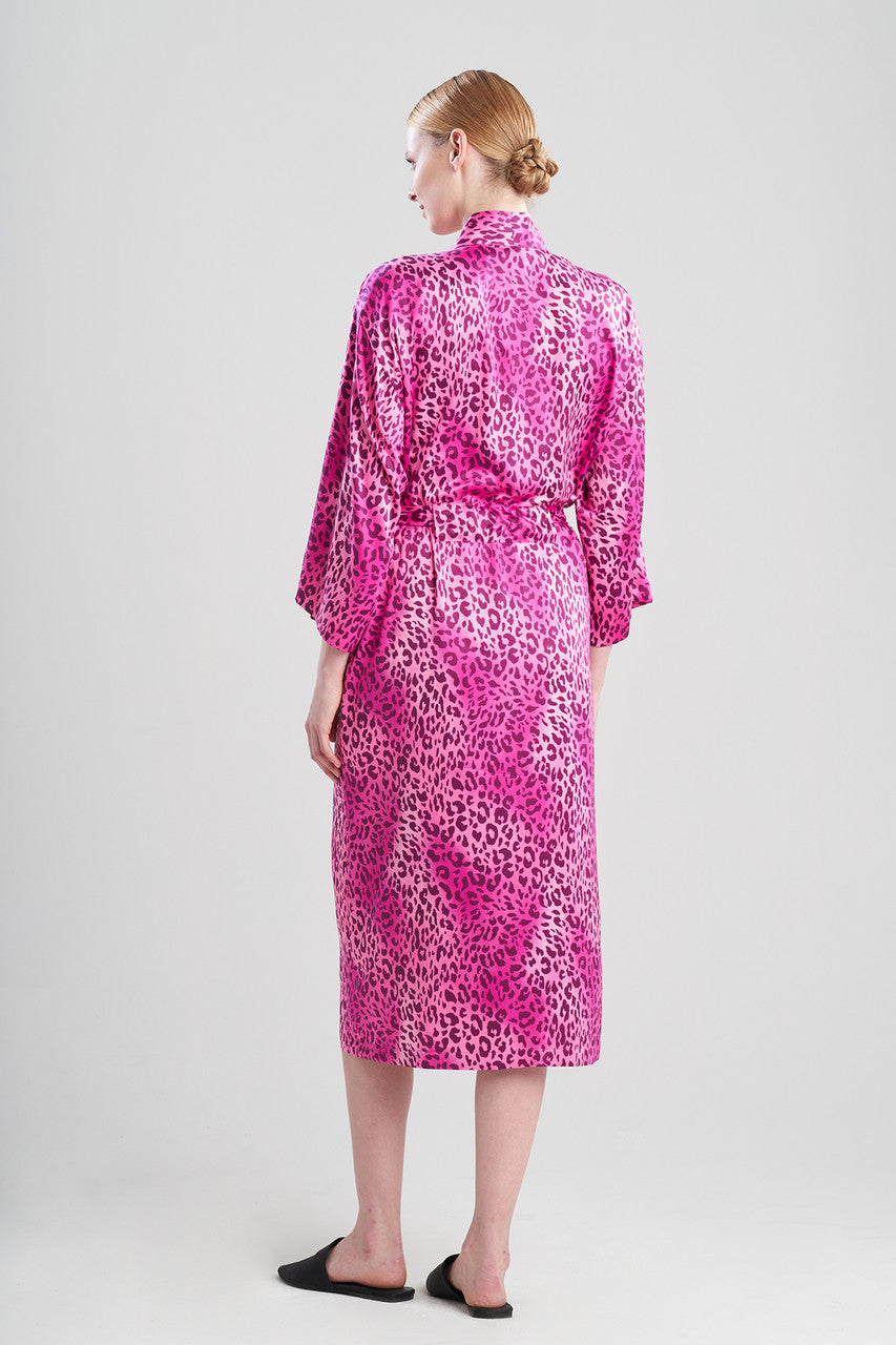Multicolor Leopard Robe Buy Misty Leopard Robe in Royal Purple Online | NATORI