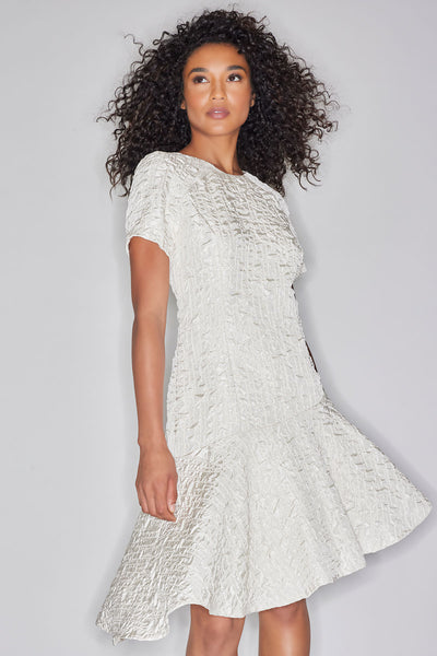 short sleeve jacquard dress Coast Women's Short Sleeve Jacquard Shirt Dress