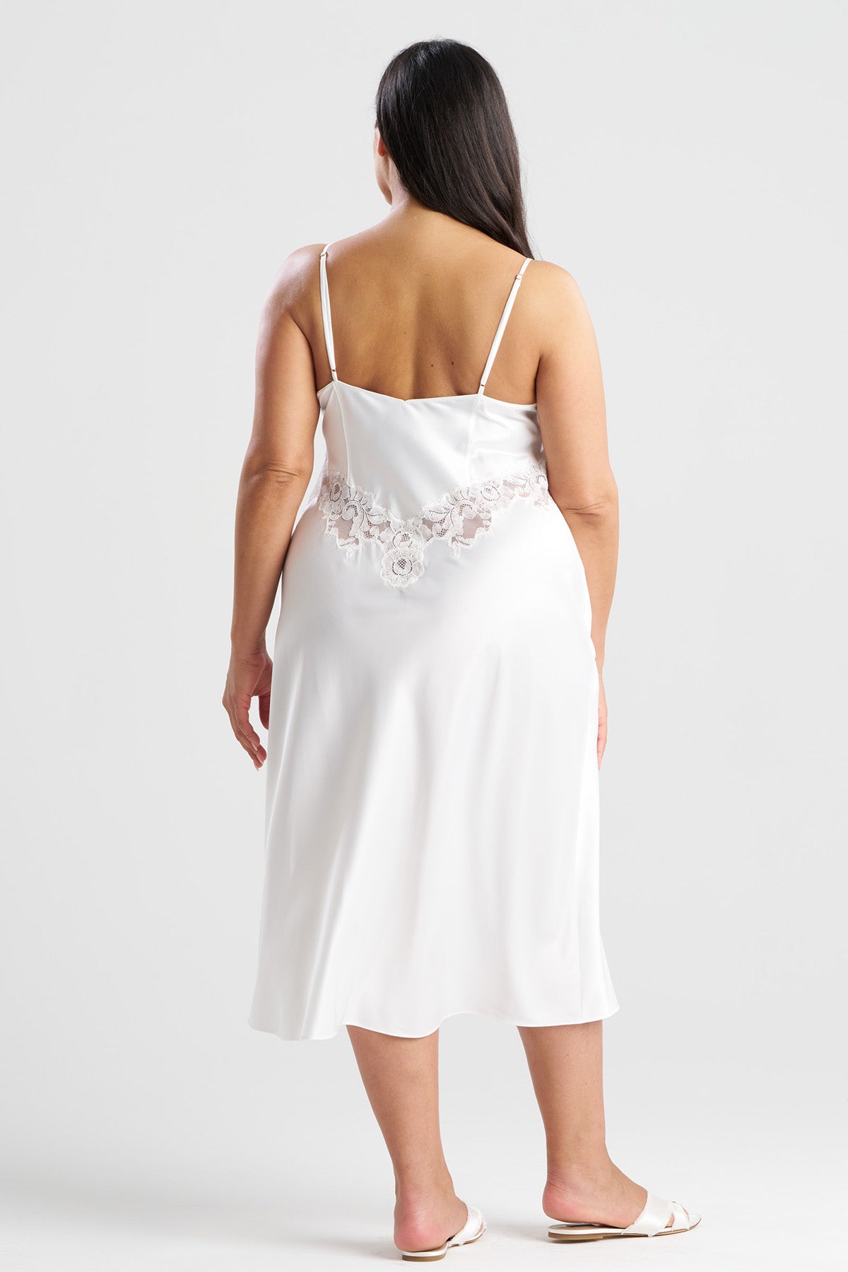 natori slip dress Natori - Peony Glamour Slip Gown - White