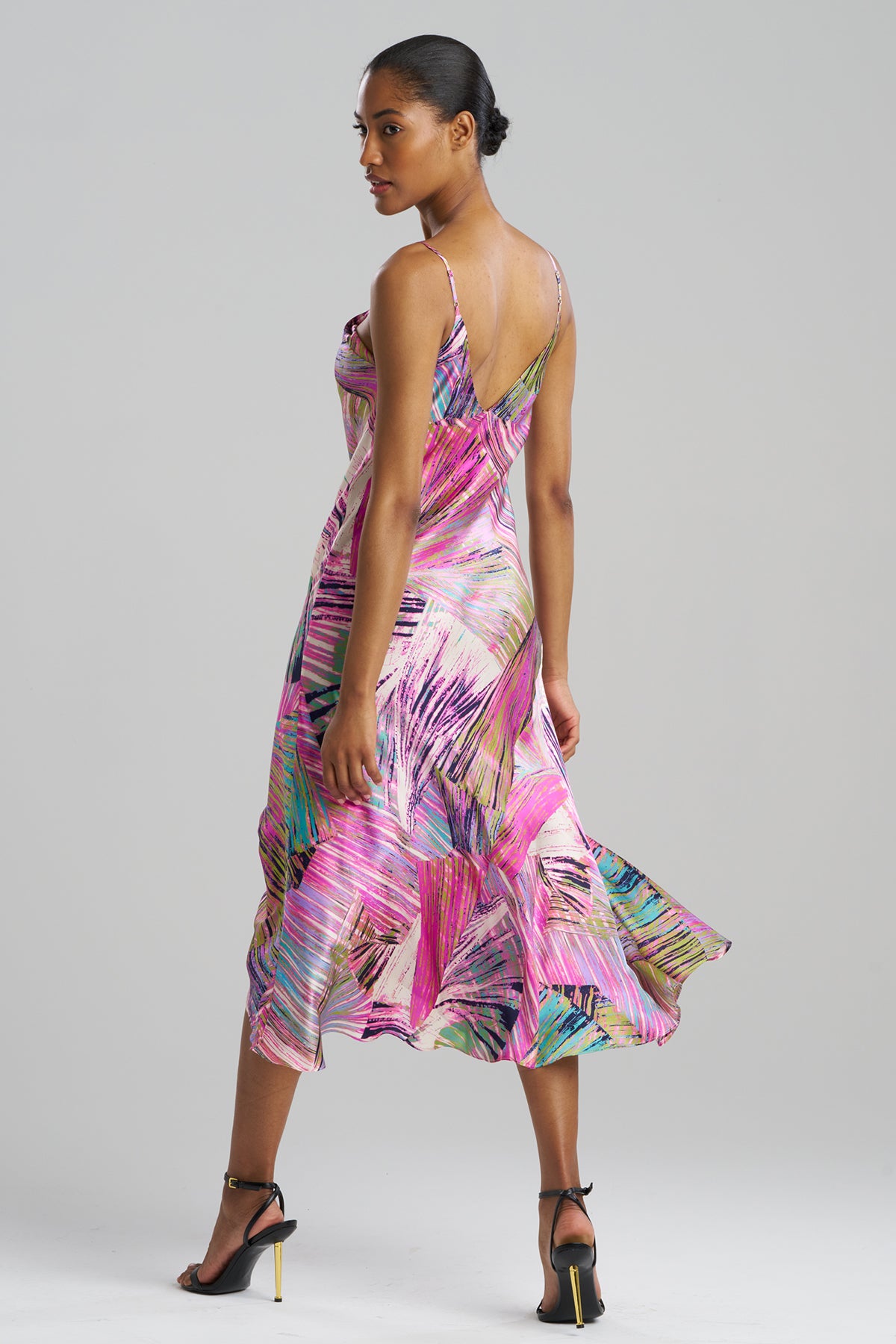natori slip dress Natori - Sensu Silk Slip Dress - Multi - 100% Silk