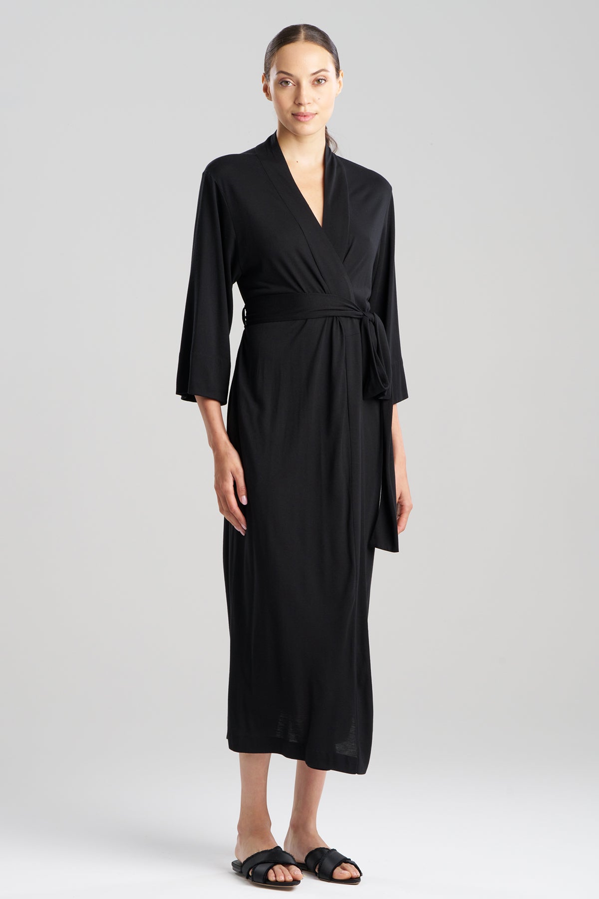 Onceler Robe Buy Shangri-La TENCEL™ Robe in Black Online | NATORI