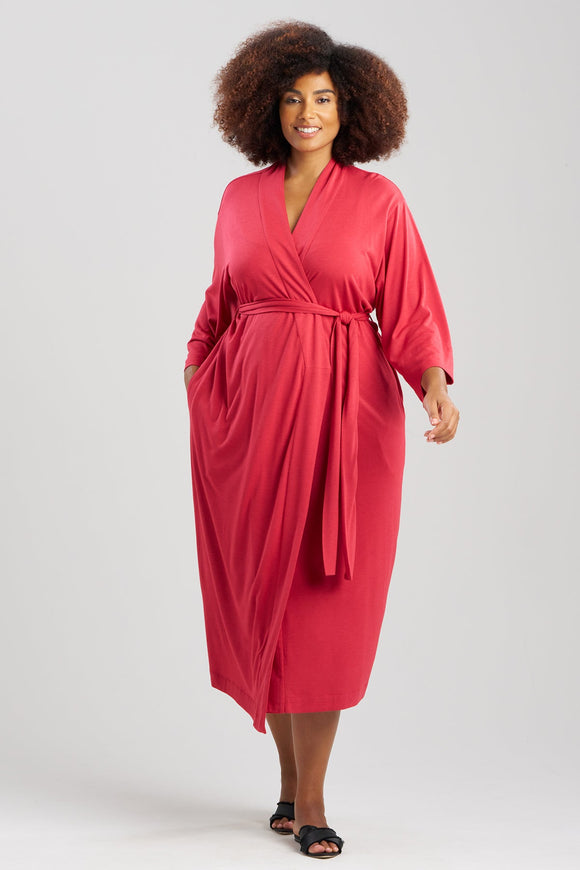Buy Shangri-La TENCEL™ Robe in Crimson Red Online | NATORI