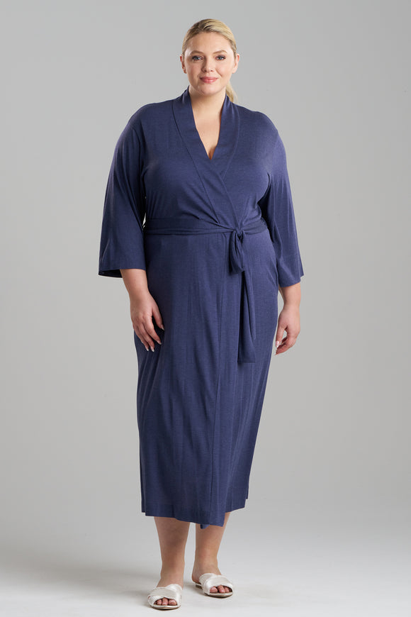 Buy Shangri-La TENCEL™ Robe in Ht Night Blue Online | NATORI