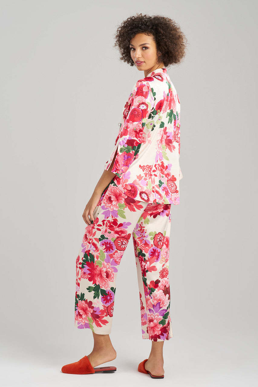 Natori Women's Congo Pajama Set - Soft Jersey Knit PJS With V-Neck & Drawstring Pants