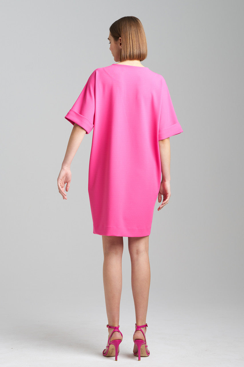 magenta t shirt dress Shadows Blue On Magenta Oversized T-Shirt Dress