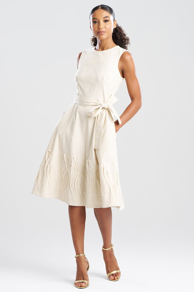 Natori Women's Solid Crewneck Midi Dress - sandstone