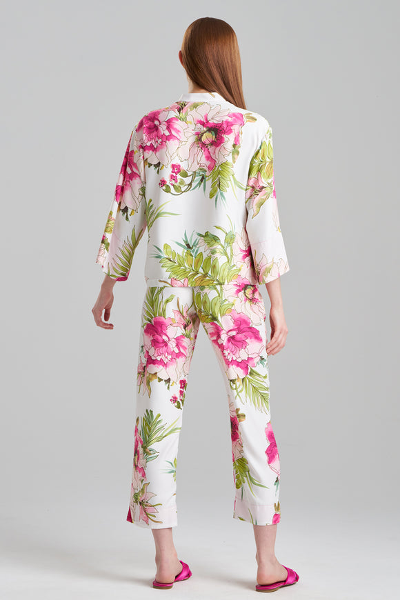 Pyjama Femme Natori Sonomi - Ensemble Lot De 2, Col Mandarin, Infroissable - Longueur 55.9 Cm