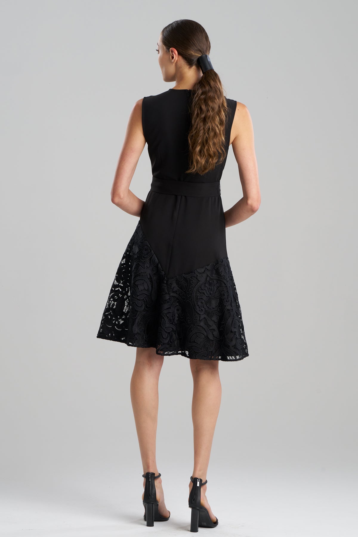 Natori - Suzani Lace Flare Dress - Women's - Black - Size 10 Natori - Suzani Lace Flare Dress - Women's - Black - Size 10
