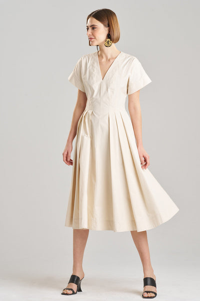 white christmas dresses Dream About You Cream Pleated Sweater Dress – Shop the Mint main image 0