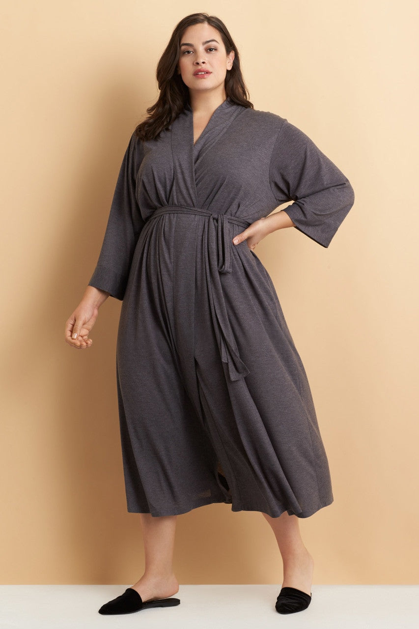 Buy Congo Robe in Heather Grey Online | NATORI