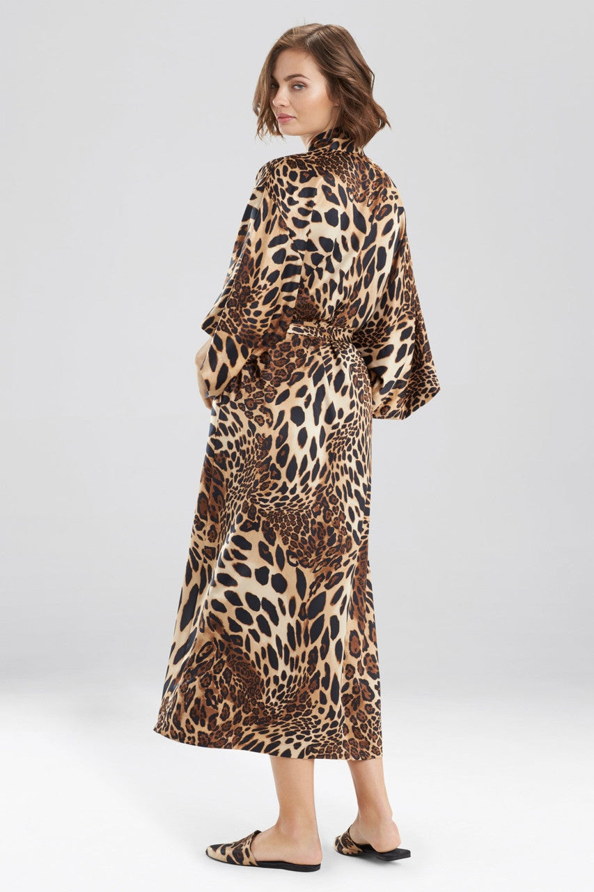 Buy Luxe Leopard Robe in Chestnut Online | NATORI