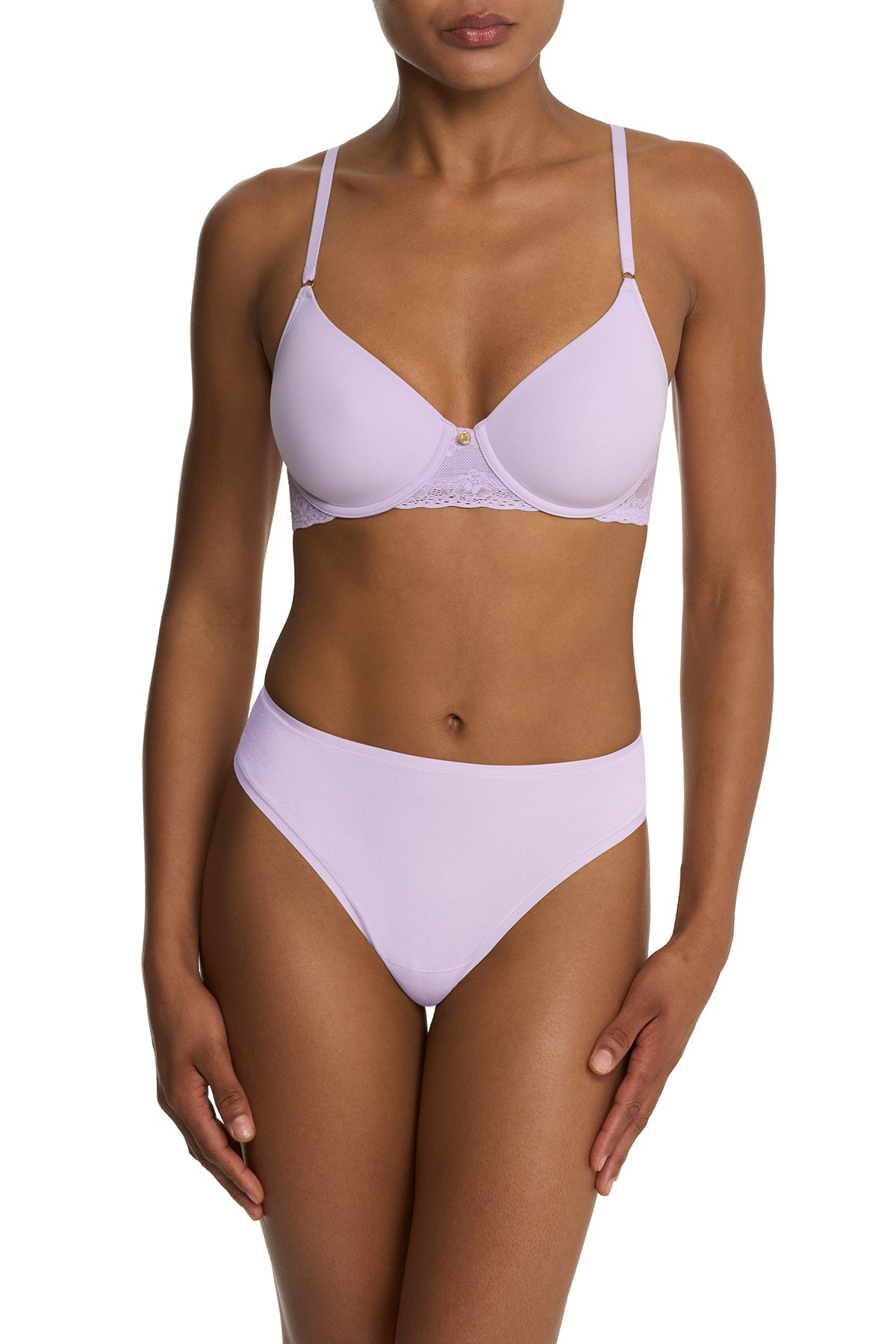 Soutien-gorge Natori Geo Icon Contour 34D - NEUF Avec étiquettes - Café Rayé