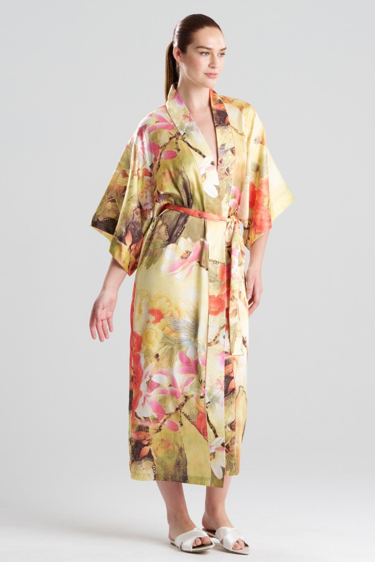 Spring Robe Floral Floral Garden Robe