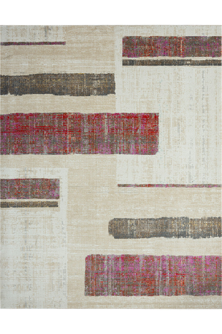 Buy 24-Seven- Art Moderna Brick/Pink/Sand Rug in Brick/Pink/Sand Online ...
