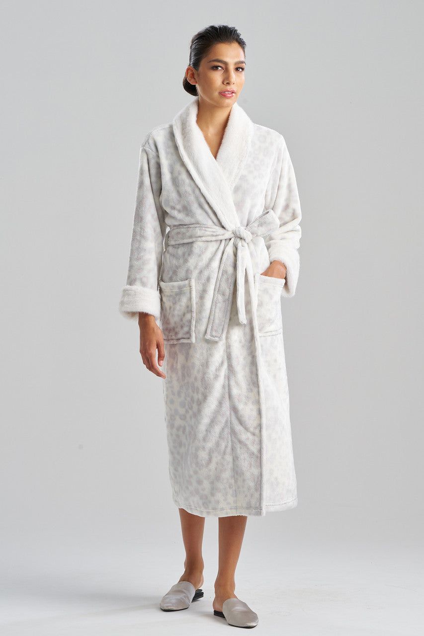 Silver Ripped Robe Buy Cashmere Animal Robe in Silver Online | NATORI