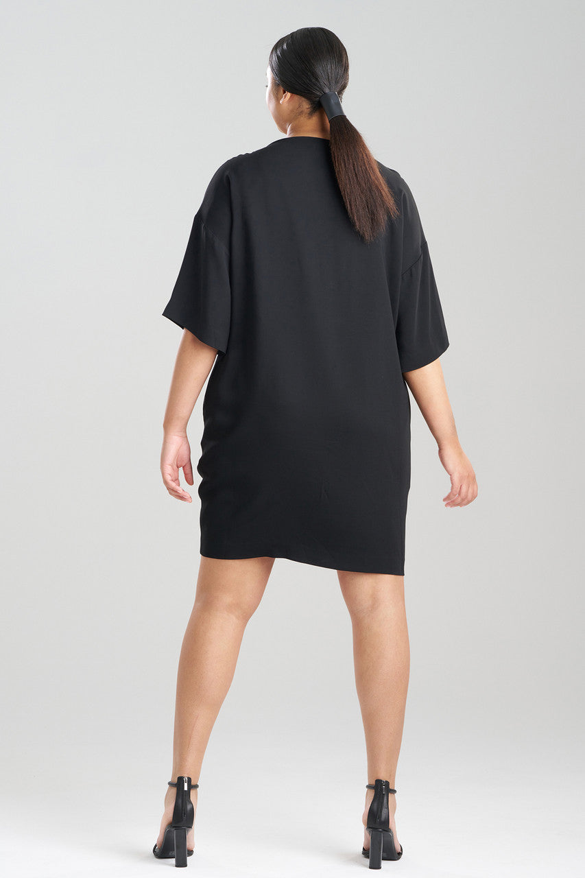 crepe t shirt dress Ripskirt Graphite | Tee Shirt Dress