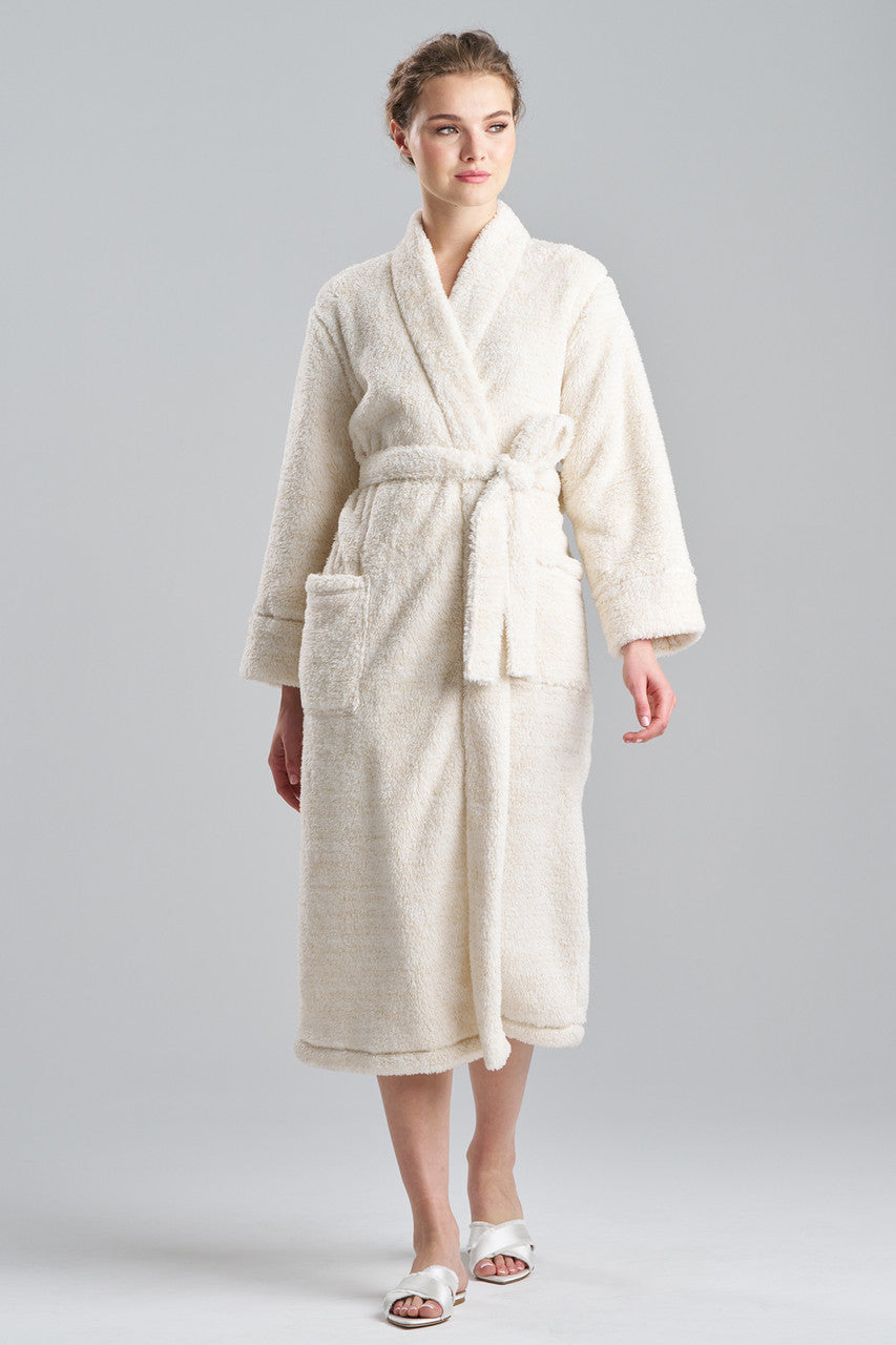 Shimpan Robe Buy Shimmer Plush Kimono Robe in Zen White Online | NATORI