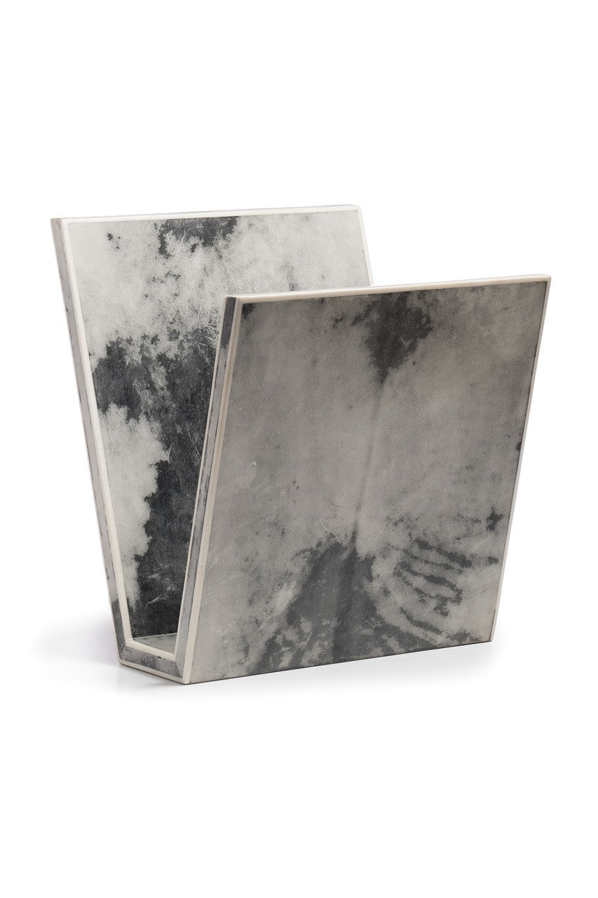 Stone Magazine Rack Buy Shagreen Marble Magazine Rack in Marble Online | NATORI