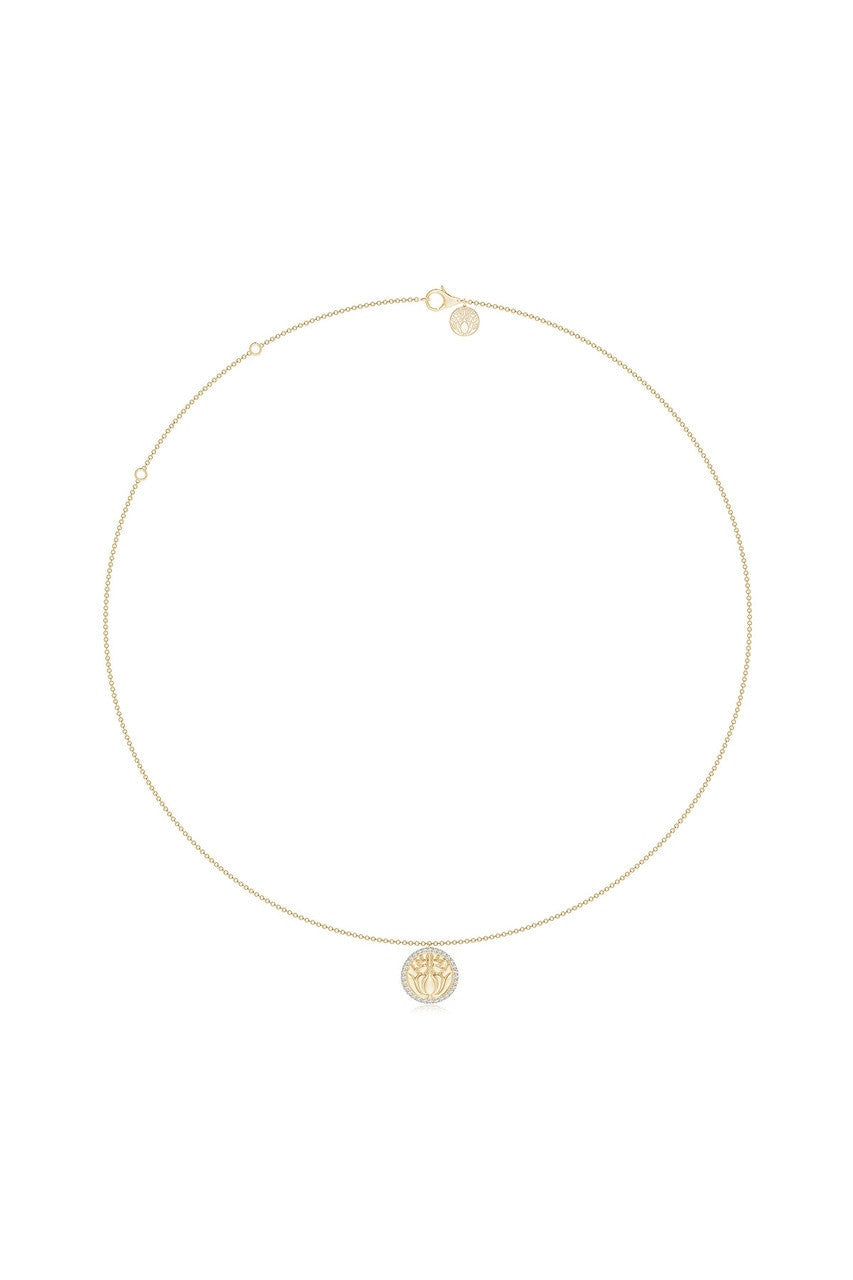 Kamon Border Buy Kamon 14k Diamond Border Pendant Necklace in 14K Yellow Gold Online ...